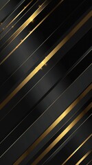 Obraz premium luxury diagonal gold and black color lines background,Futuristic black gold