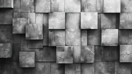 Metal and Glass Brick Wallpaper