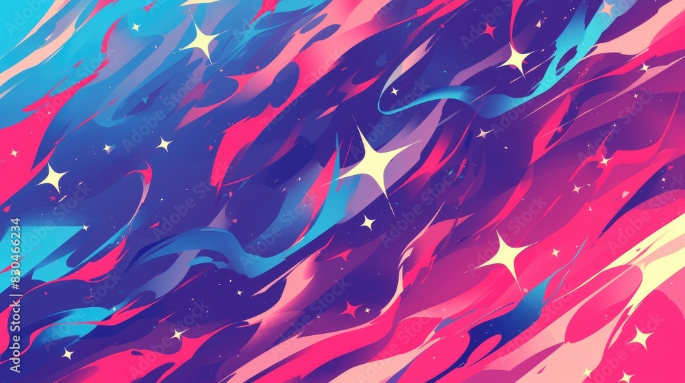 Poster a vibrant and abstract pattern perfect for backgrounds this decorative backdrop is versatile ideal f