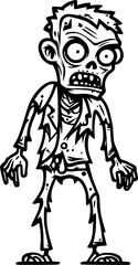 Fototapeta premium zombie cartoon