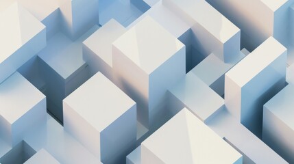 Obraz premium Visually Stunning Minimalistic Architecture Desktop Wallpaper: Impactful Shapes, Lines, and Colors Conveying Beauty of Minimalism with Abstract Cubes, Rectangles, Triangles, and Subtle Textures