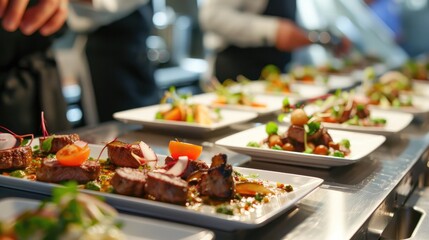 Gourmet Cuisine for Party and Event Presentations