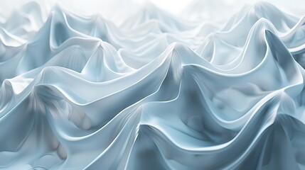 Soft and smooth white waves. The image is clean and simple, with a focus on the gentle curves of the waves.