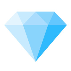 Diamond icon isolated on white background