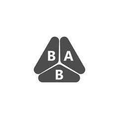 BAB letter logo design on white background. Creative  modern BAB letter logo design. Vector design.
Letters BAB, BAB logo  vector template. 