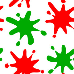 Seamless pattern of splashing colors.