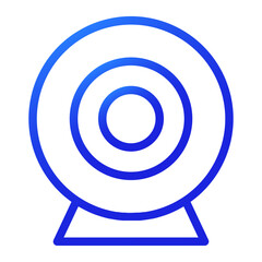 target goal gradient blue icon style
