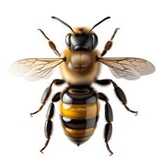 bee isolated on white or transparent
