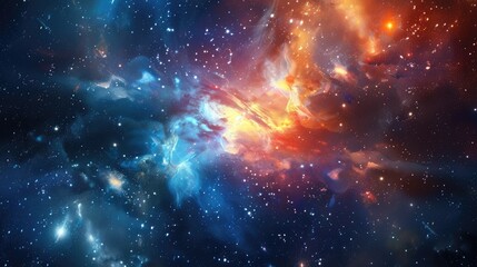 Obraz premium Stars and galaxy space in the background