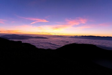御嶽山　飛騨山頂からの日の出