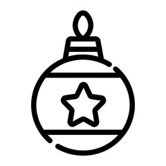 star lights cut line style icon