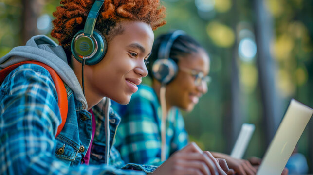 Students develop digital literacy skills such as media literacy