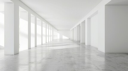 Fototapeta premium white surfaces and graceful curves, offering a timeless and elegant aesthetic for contemporary design.