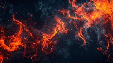 Fototapeta premium abstract blaze fire flame texture for banner background