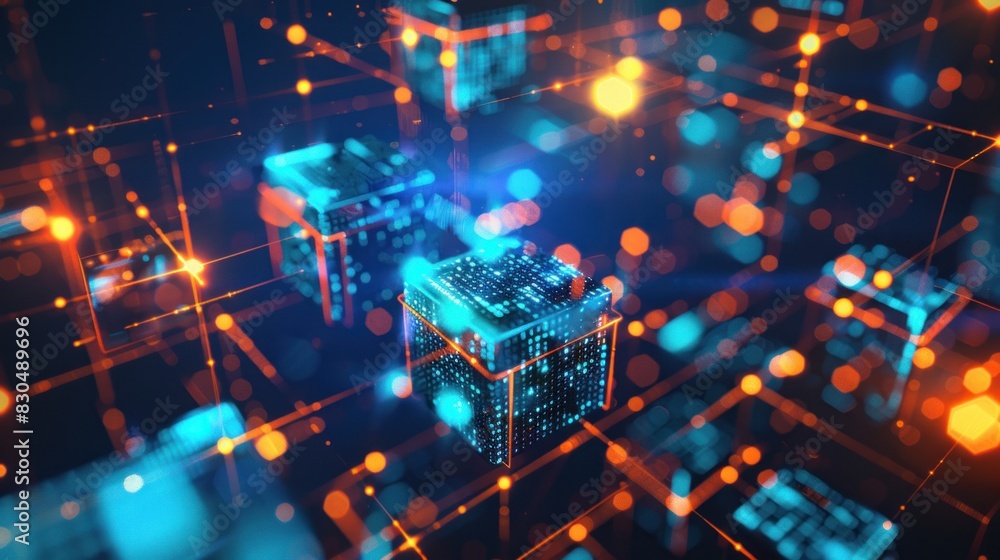 Poster electronic circuit board. technology concept ,microchip cpu processor circuit board.