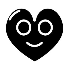 heart of happiness solid srtle icon