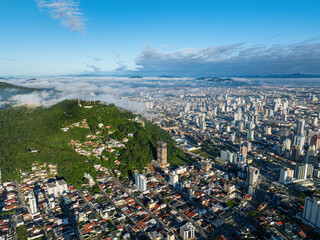 aerial view of the city Itajai