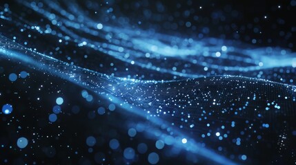 blue abstract technology background of high speed global data transfercomputing.	