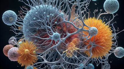 Obraz premium The Structure of a Neuron