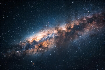 Fototapeta premium Abstract nebula illustration with a dreamy and ethereal feel