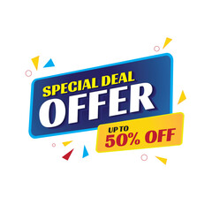 Special Offer Banner badge offer label up to 30% 40% 50% 60% 70% popup bubble offer baloon sale badge vector for print and web