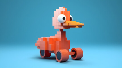 Fototapeta premium Goose toy robot 3d