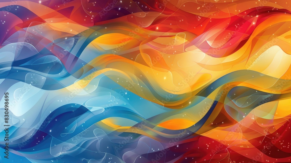 Poster raster version of abstract background