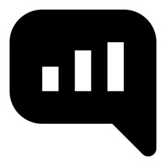 comment chart lines solid icon for ui