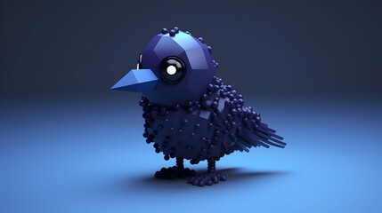 Raven toy robot 3d