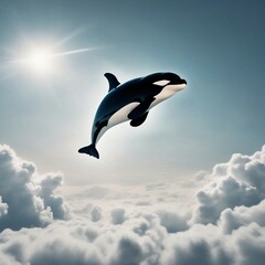dolphins in the sky