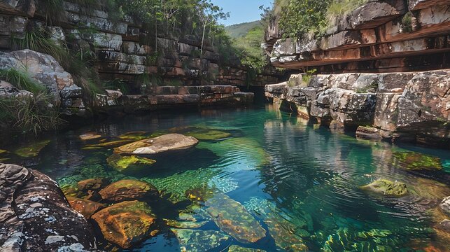 A stunning natural habitat in the national park of chapada dos veadeiros