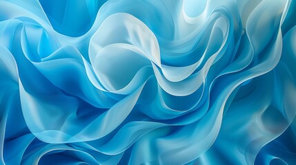  A tight shot of a blue-white backdrop, featuring a wavy pattern at its base In the image's lower corner, there's a subtle representation of this design