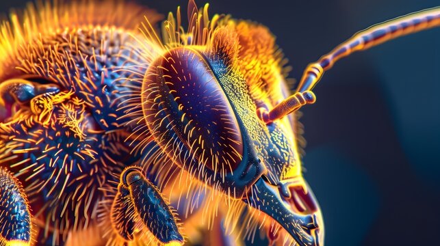 Mesmerizing Microscopic Perspective of a Honeybee s Stinger Unveiling Its Intricate Structure and Venom Delivery Mechanism