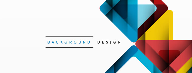 Business triangle and squares vector abstract background. Vector Illustration For Wallpaper, Banner, Background, Card, Book Illustration, landing page