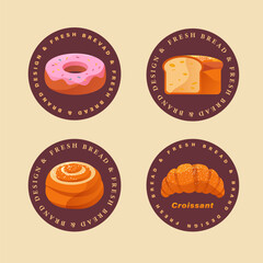 Assorted Baked Goods Label Collection