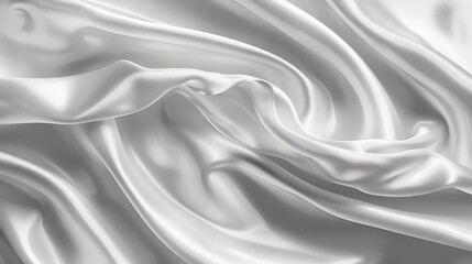 Obraz premium A close-up of a large expanse of white fabric, with an extensive area covering the image's center