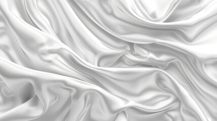 Obraz premium A tight shot of a white fabric featuring undulating patterns at the top and base The lower portion of the image also displays this textured design