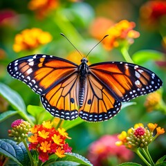 Obraz premium beautiful butterfly in nature