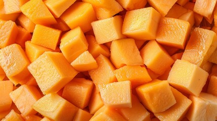  Two piles of cut butternuts on separate cutting boards