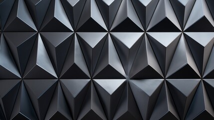 Obraz premium Abstract geometric pattern of black triangles. Modern, minimalist design with repeating shapes. Great for background, texture, or design element.