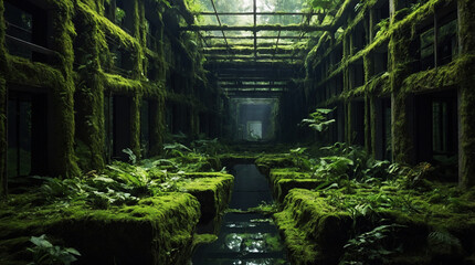 A deserted city without people