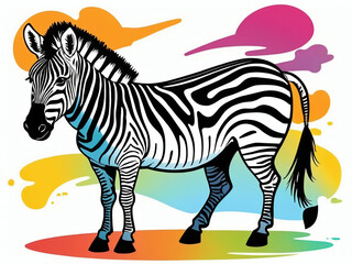 Fototapeta premium zebra 5: wildlife, zoo, safari, stripes, animal print, black and white