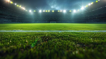 Sports Green Grass Football Field Background