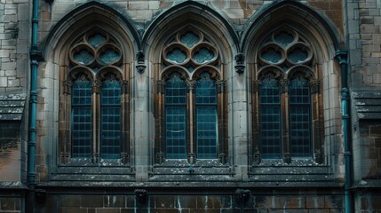 Obraz premium Windows of a university