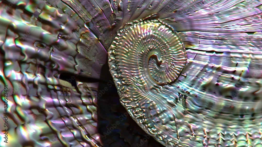 Aufkleber a clear view of a circular object with a blurred center in the center of the photo
