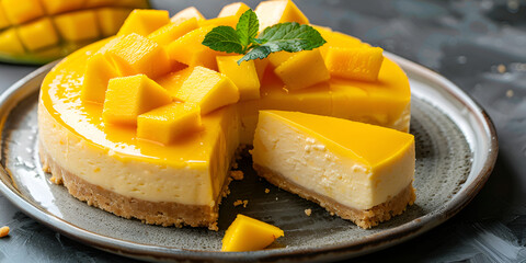 Delicious Peachy Cheesecake  Light and Summery Treat