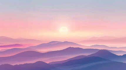 Fototapeta premium pastel colors romantic sunrise sky background