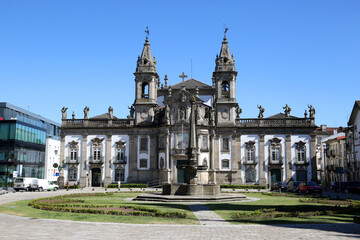 Obraz premium The Church of Saint Mark (igreja de Sao Marcos) in Braga, Portugal. Facade of the building.