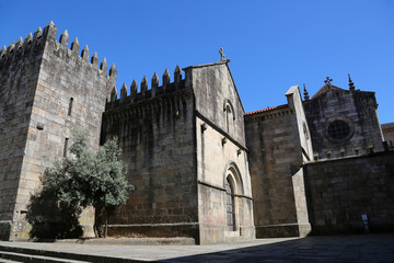 Braga castle. The Cathedral is one of the oldest churches in the city of Braga, Portugal