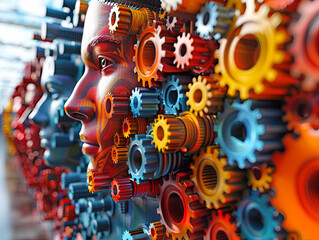 Obraz premium gears learning